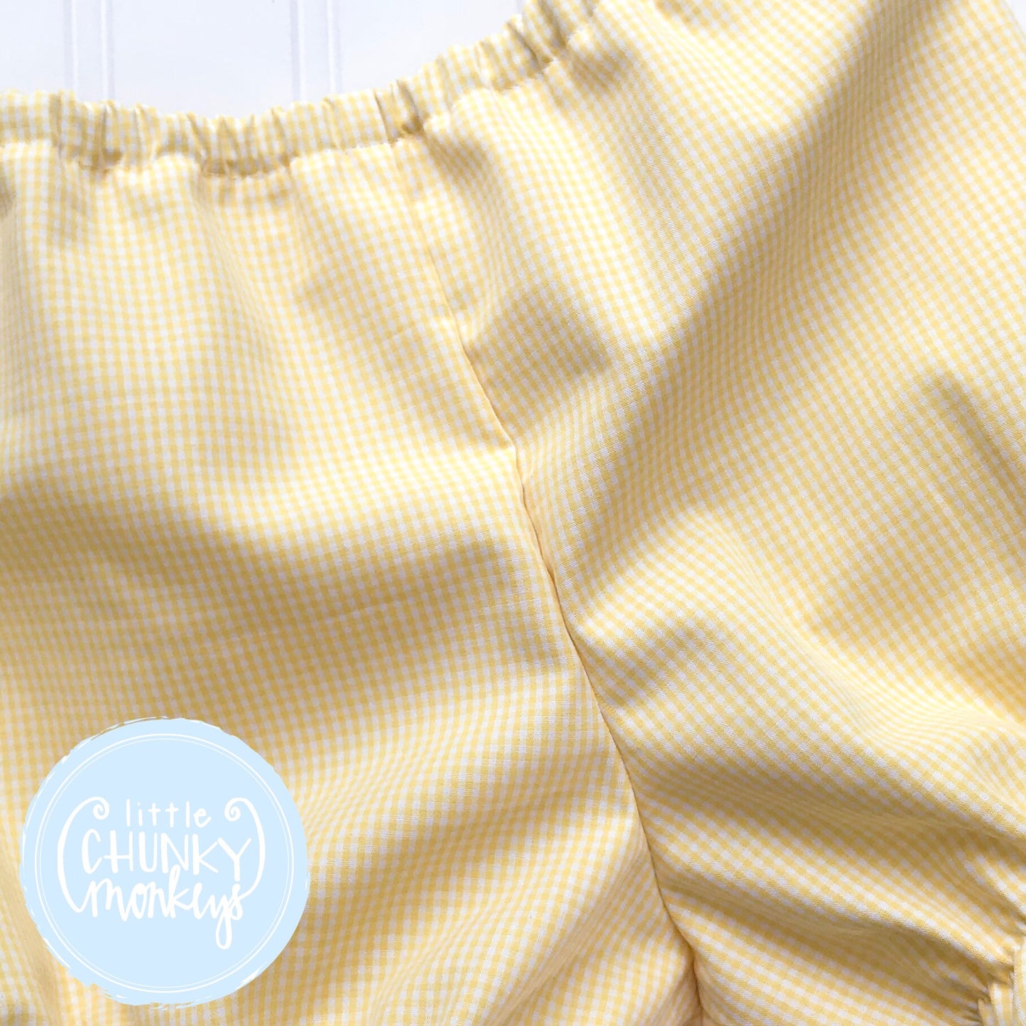 Yellow Gingham Bottoms