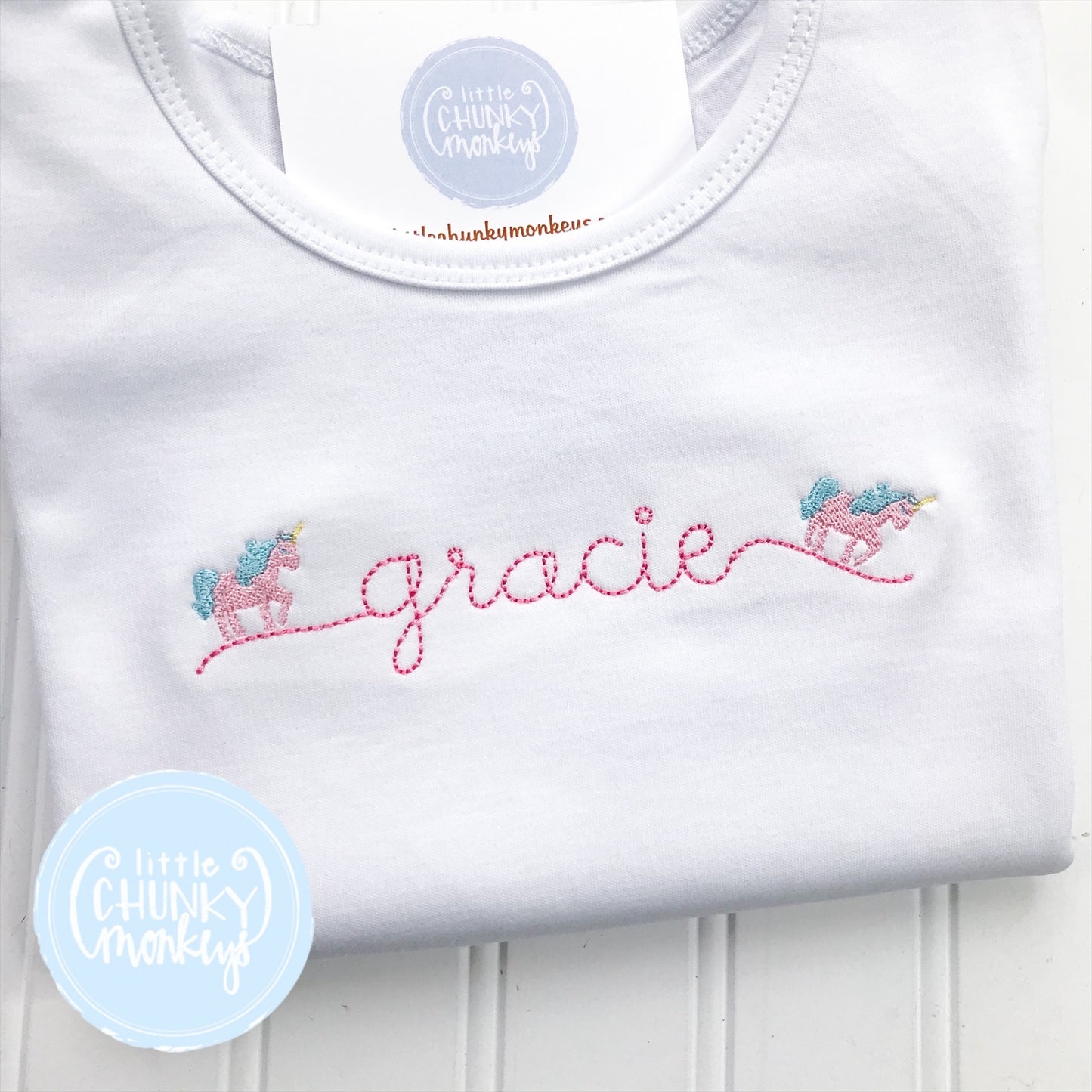 Girl Shirt - Unicorn Script Name