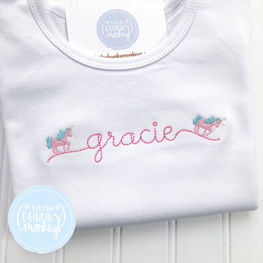 Girl Shirt - Unicorn Script Name