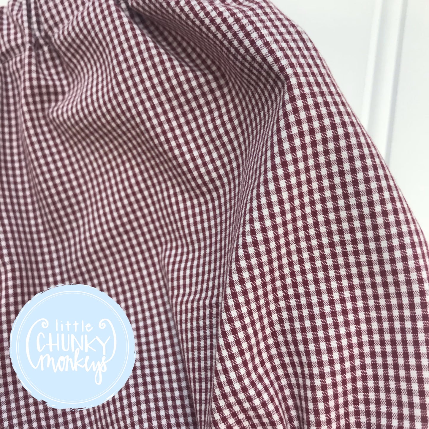 Crimson/Maroon Gingham Bottoms