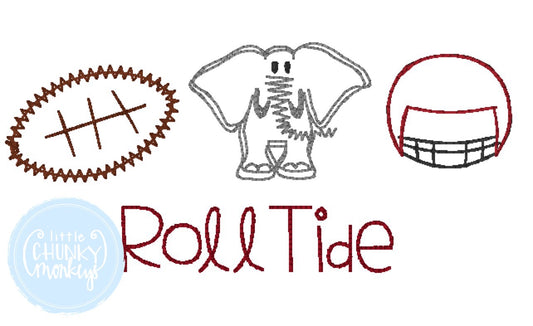 Football Shirt - Vintage Stitch Football, Elephant, Helmet