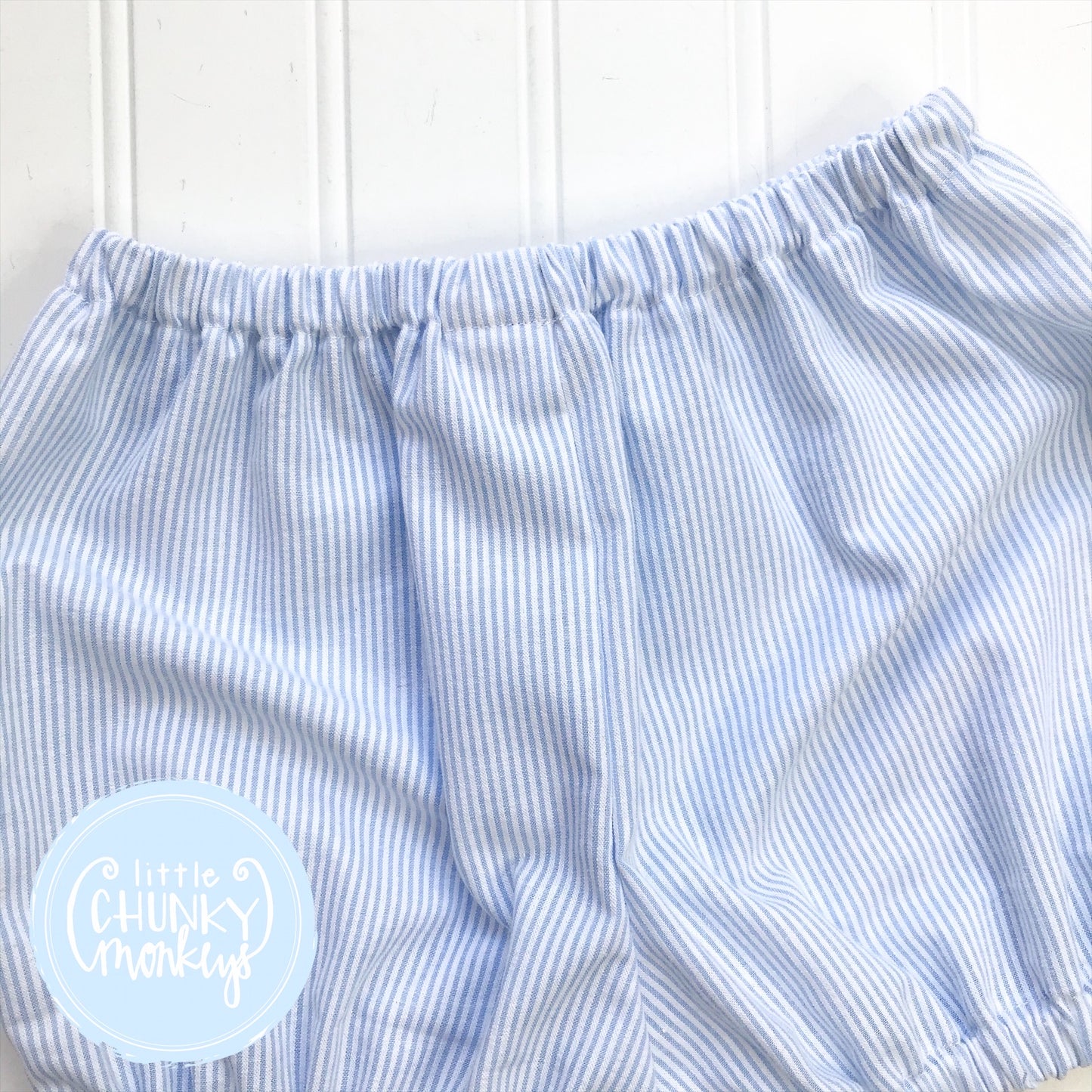 Light Blue Seersucker Bottoms