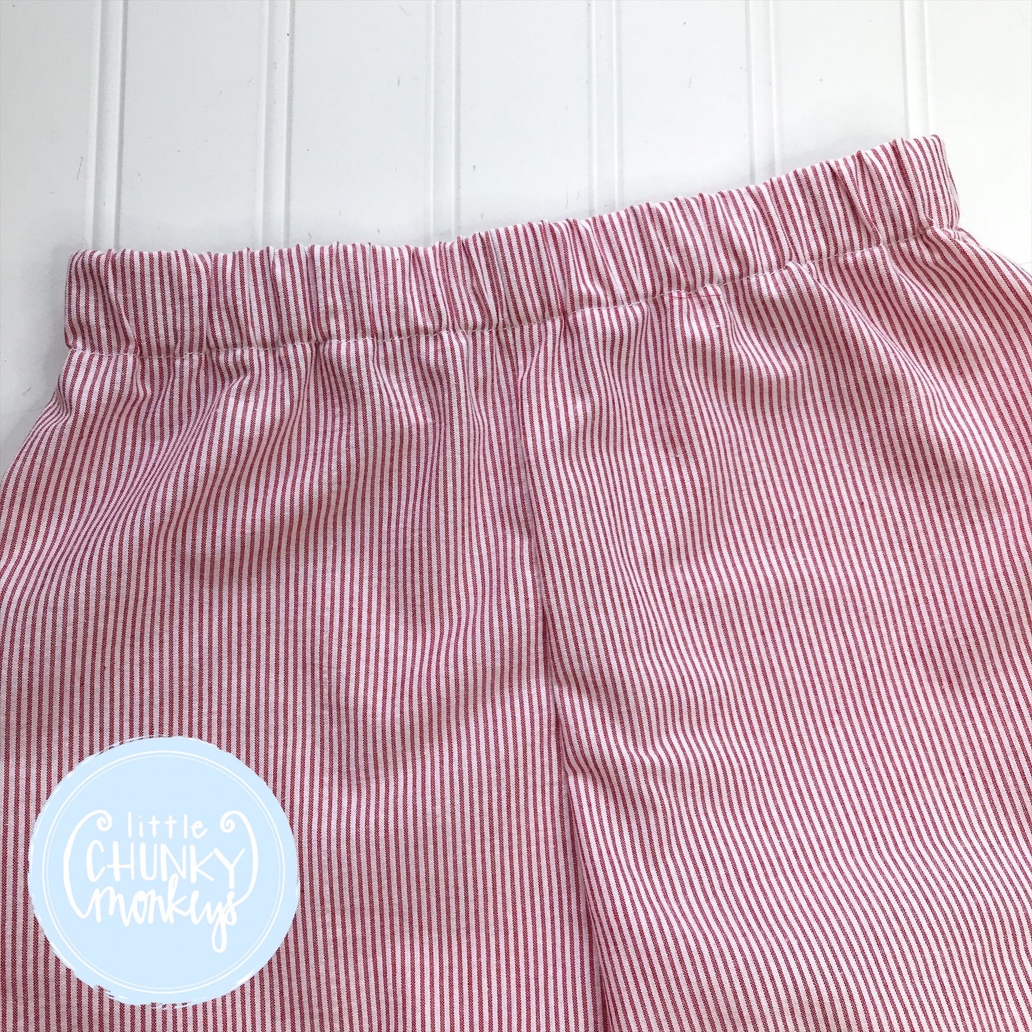 Red Seersucker Custom Bottoms