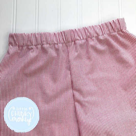 Red Seersucker Custom Bottoms
