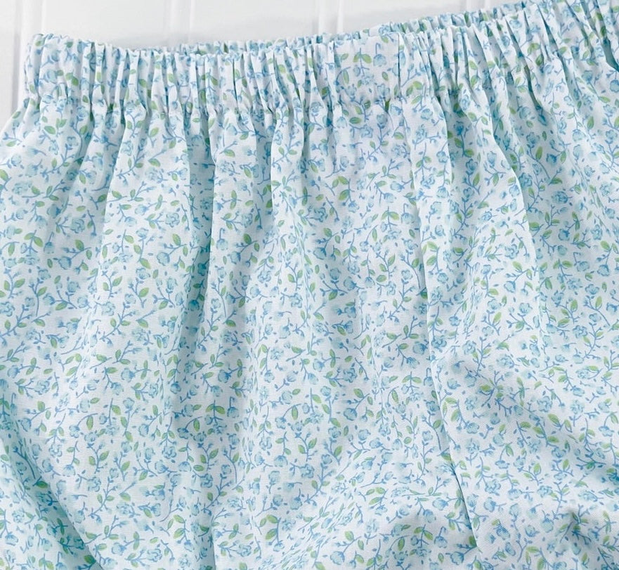 Blue Watercolor Floral Bottoms