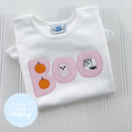 Girl shirt- Girl Fall Shirt - Applique BOO
