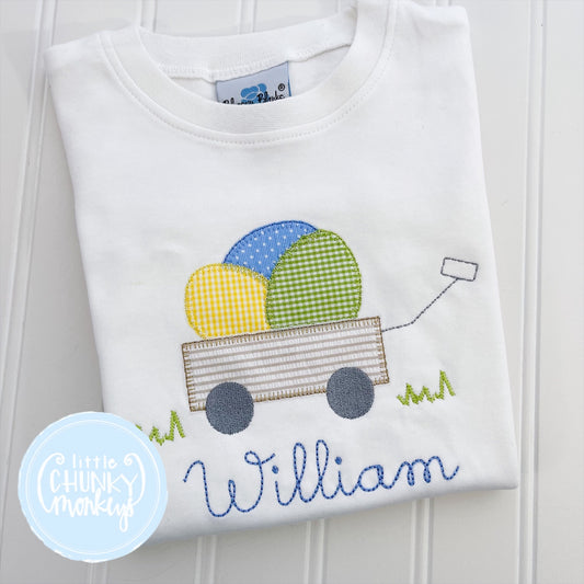 "William" - 2T Short Sleeve - Easter Wagon