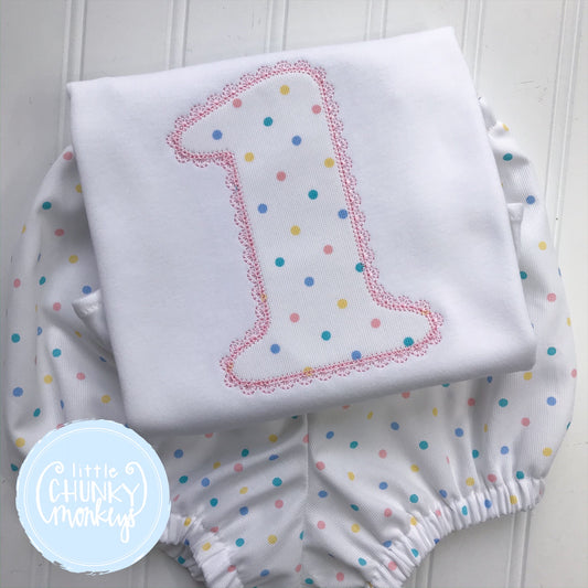 Girl Shirt - Applique Birthday Number