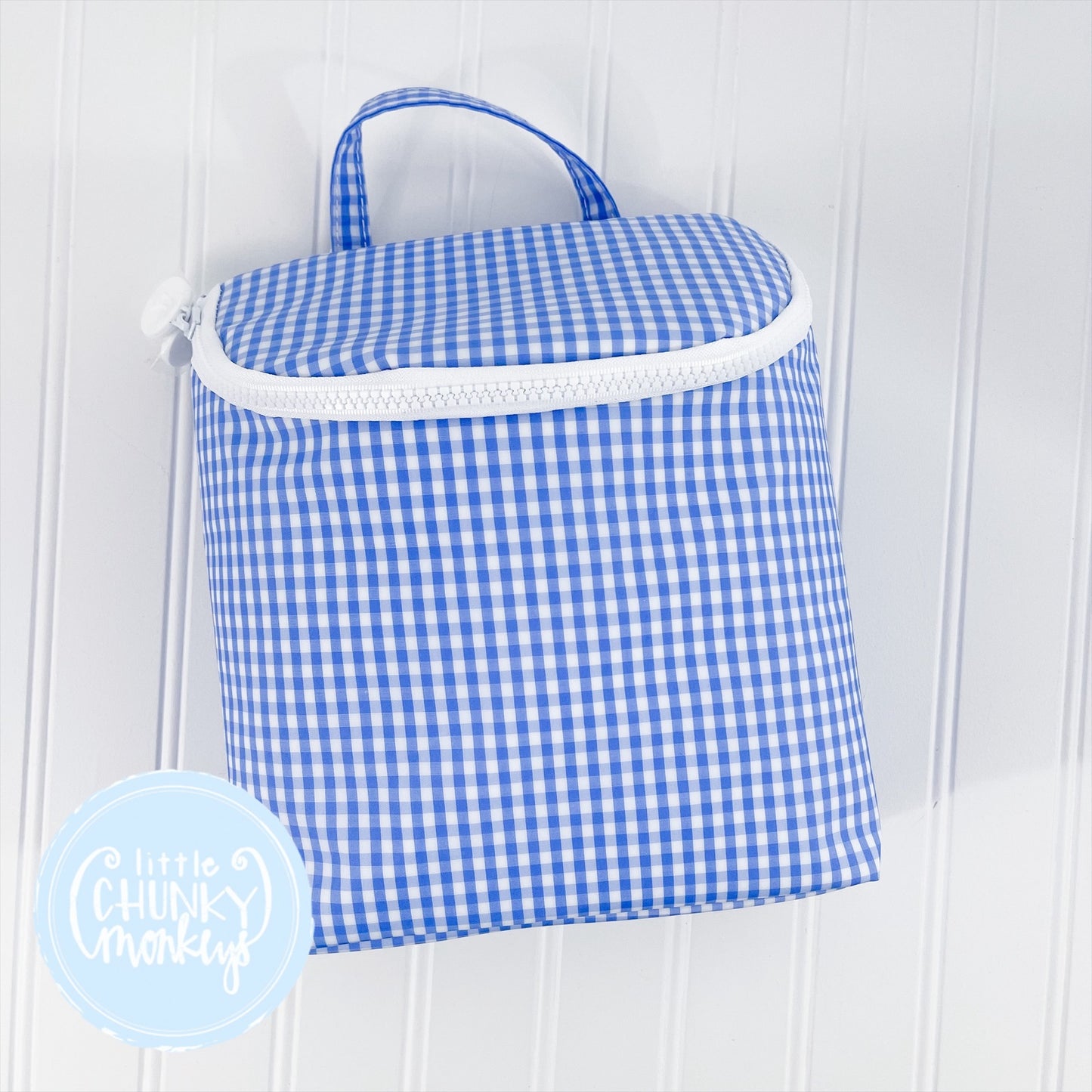 Take Away Lunch Tote - Gingham Sky