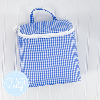 Take Away Lunch Tote - Gingham Sky