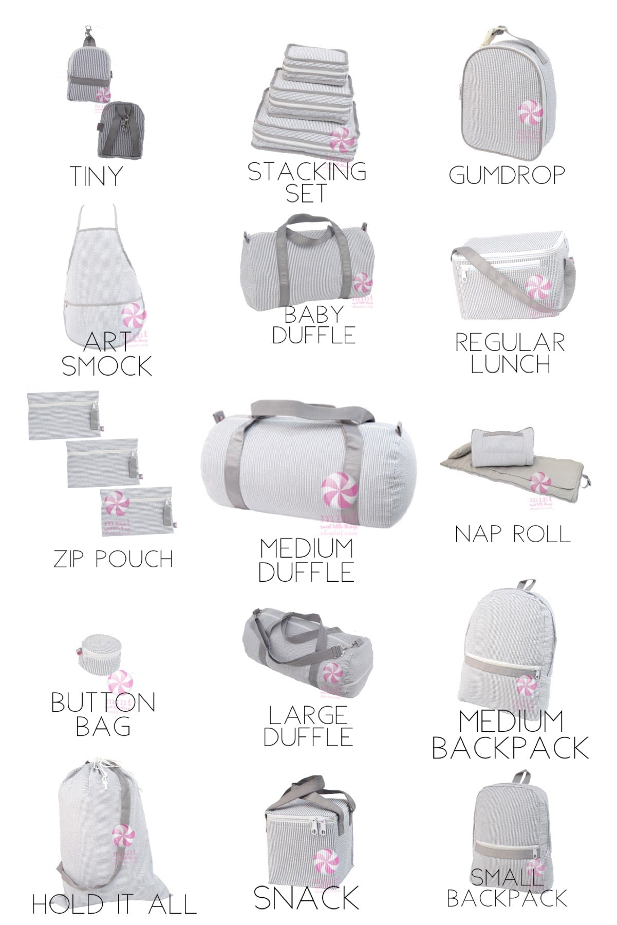 Light Pink Seersucker  - Mint® Brand