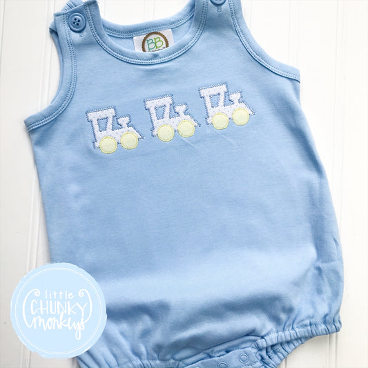 Sun Bubble - Train Trio on Light Blue Sun Bubble