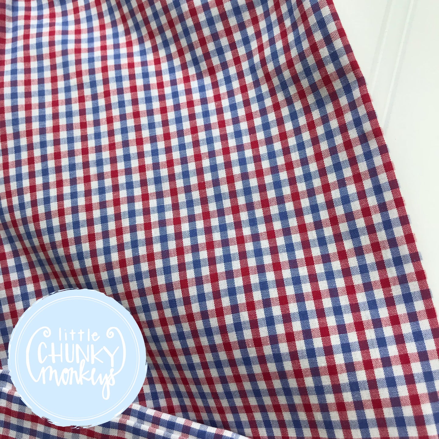 Red & Royal Tri-Check Bottoms