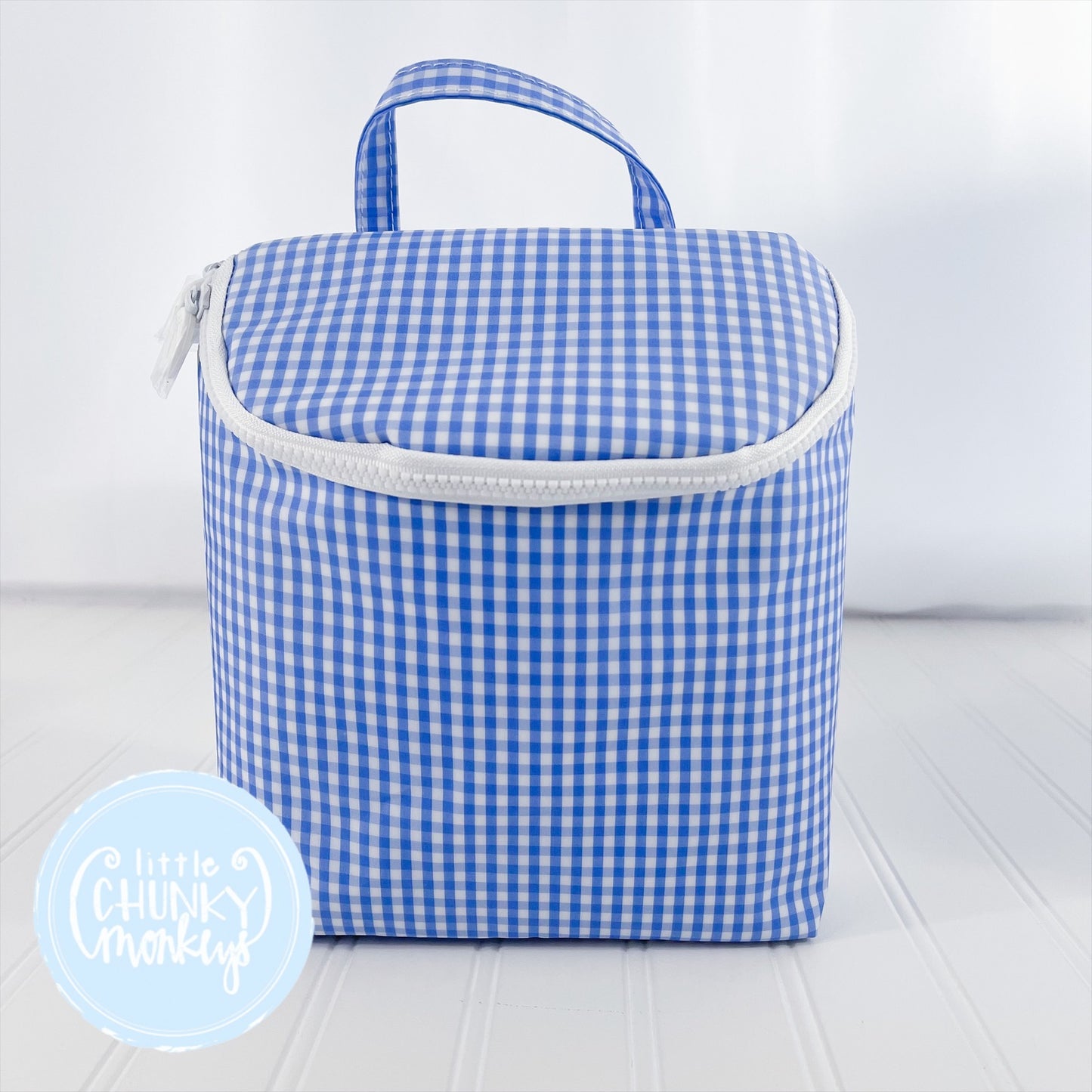Take Away Lunch Tote - Gingham Sky