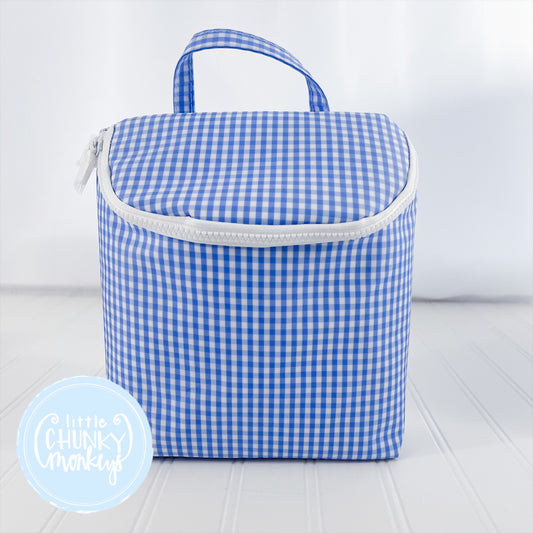 Take Away Lunch Tote - Gingham Sky