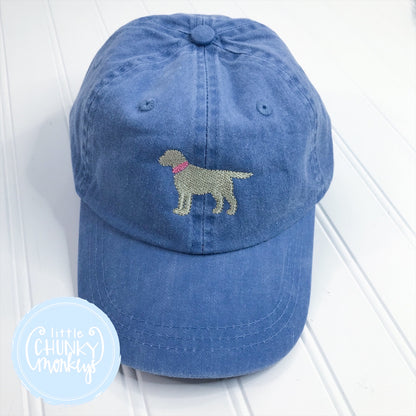 Toddler Kid Hat - Standing Lab Puppy on Light Blue