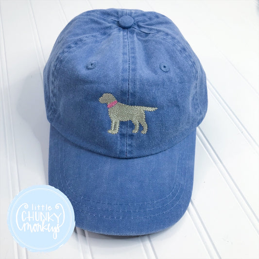 Toddler Kid Hat - Standing Lab Puppy on Light Blue