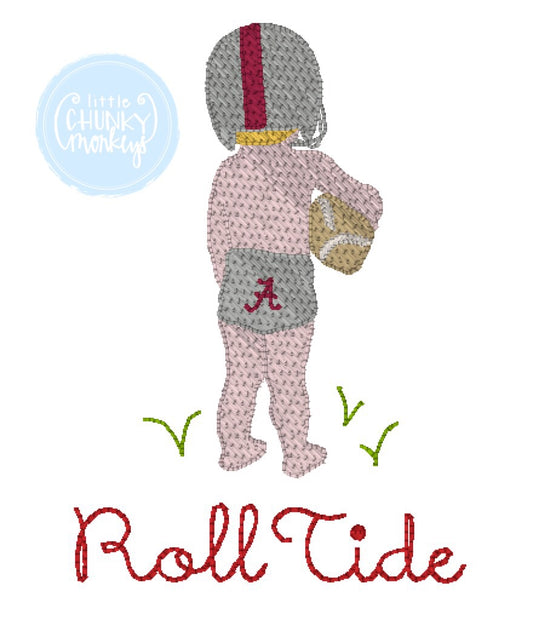 Football Shirt- Vintage Football Boy Crimson & Grey