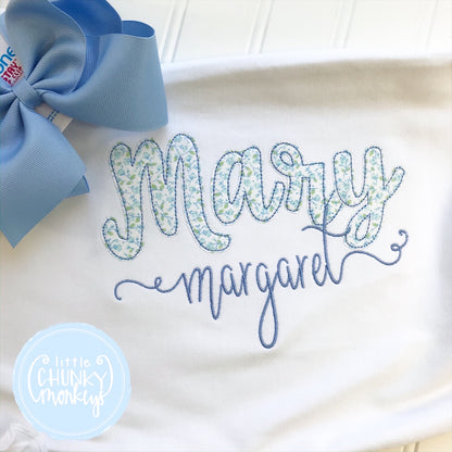 Baby Girl Gown - Bring Home Outfit - Personalized Newborn Gown with Applique + Personalization