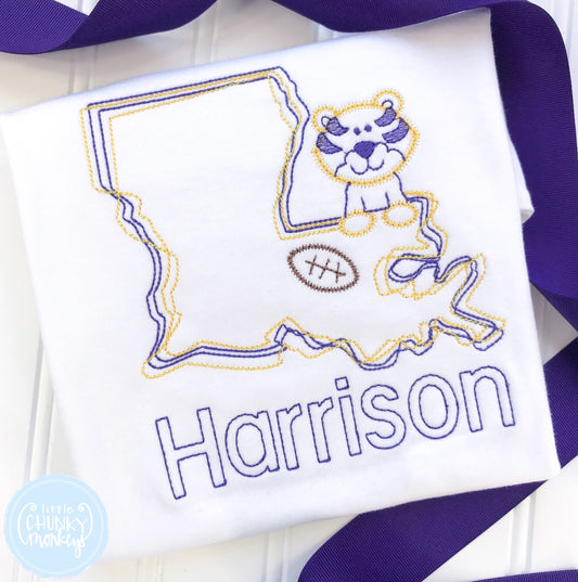 Football Shirt - Stitch Tiger Louisiana
