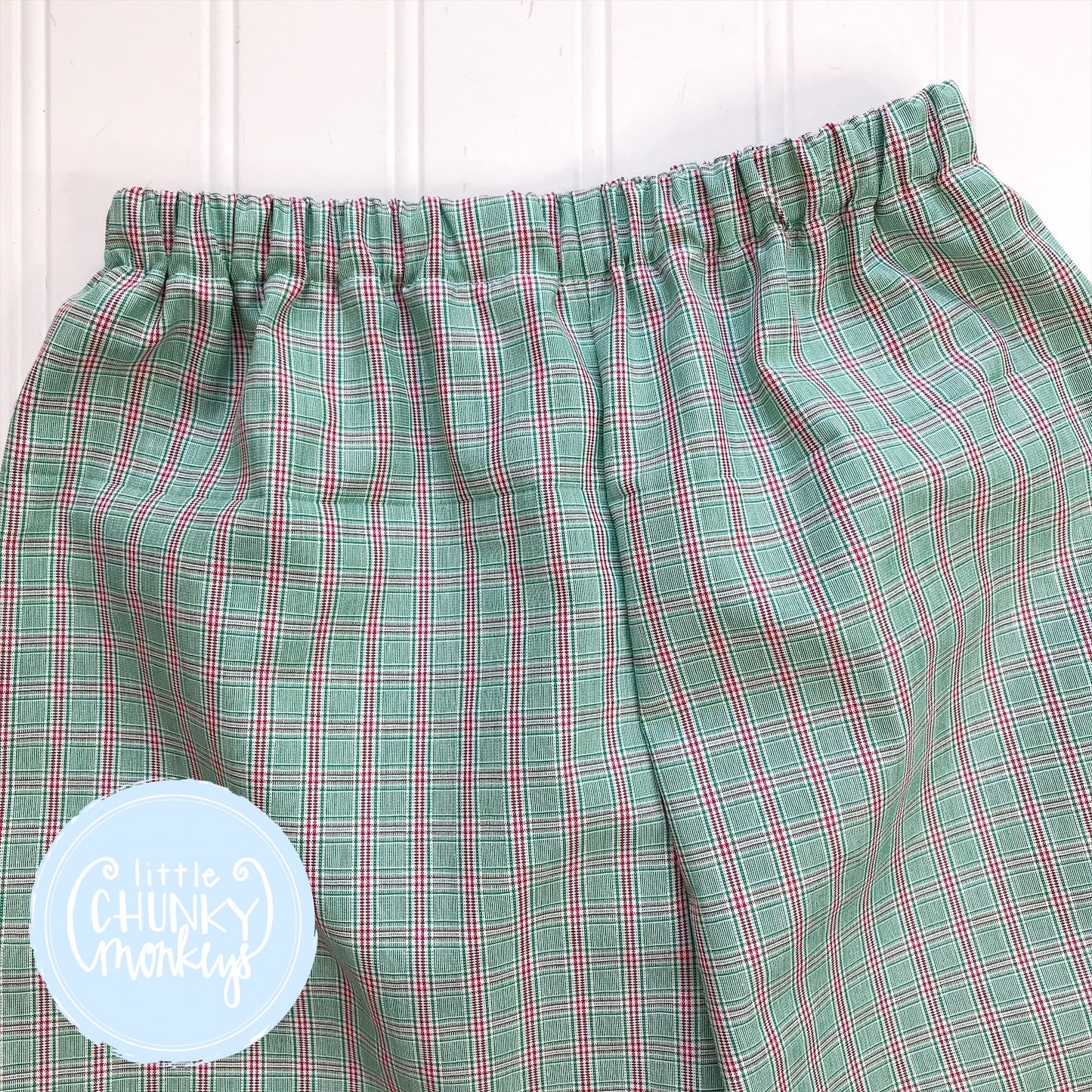 Red and Green Windowpane Custom Bottoms