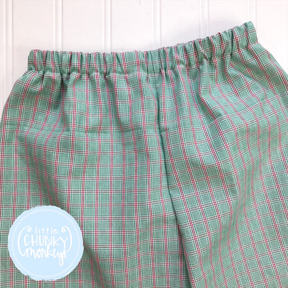 Red and Green Windowpane Custom Bottoms