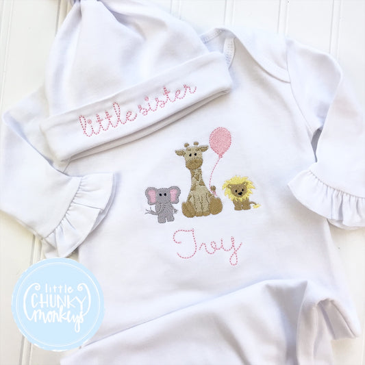 Ready to Ship - Gown Only 0-3m “Ivy”