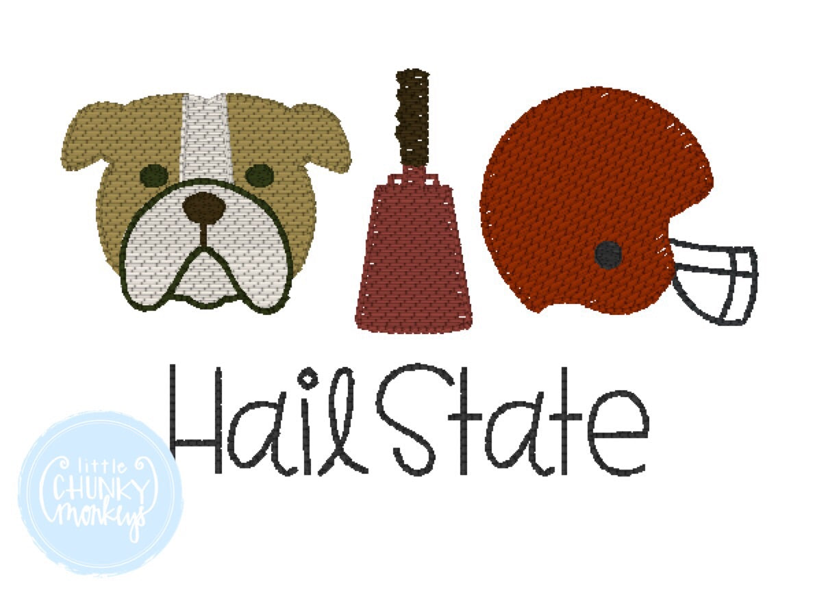 Football Shirt - Bulldog, Bell and Helmet